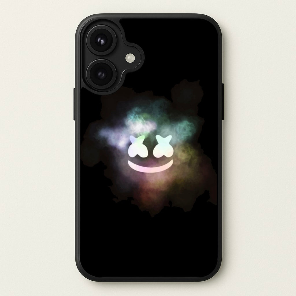 Black White Helmet DJ Smoke Phone Case for iPhone 17