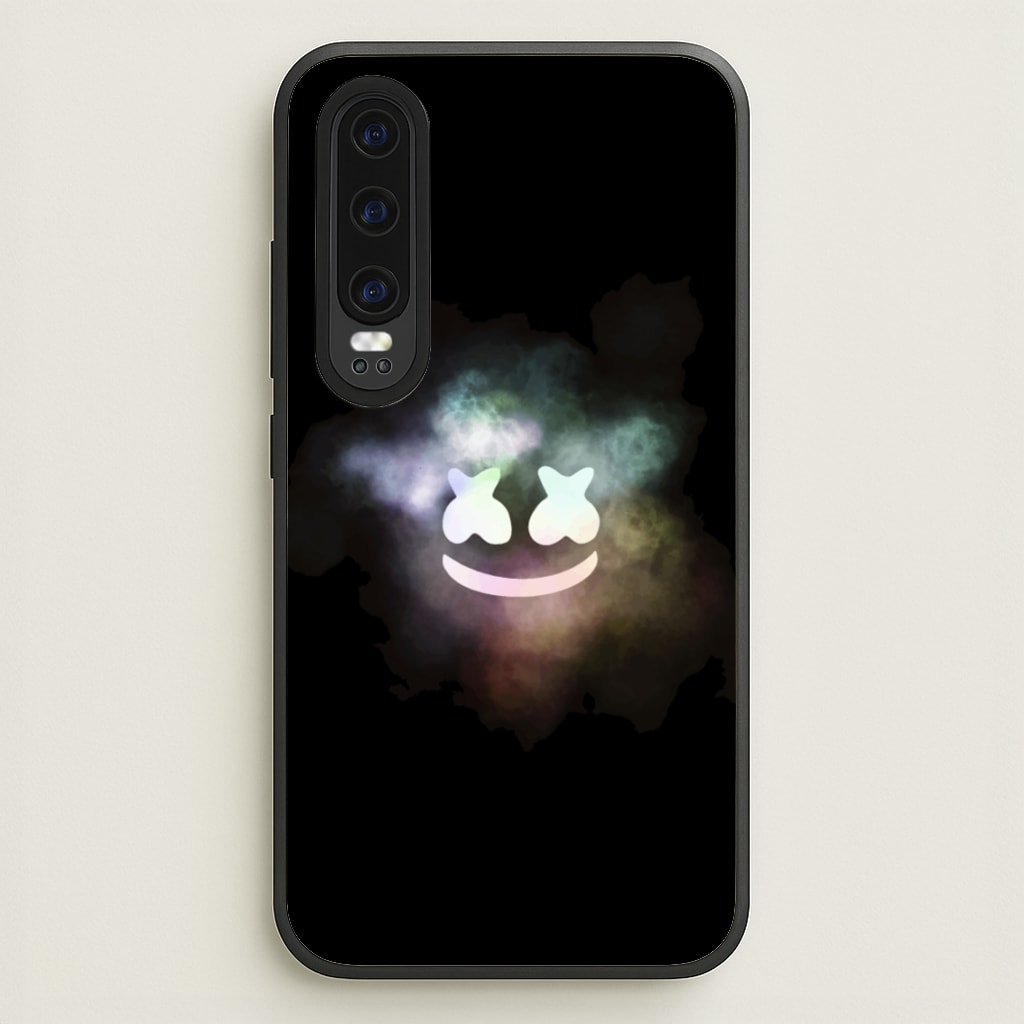 Black White Helmet DJ Smoke - Marshmello Phone Case for Huawei P30