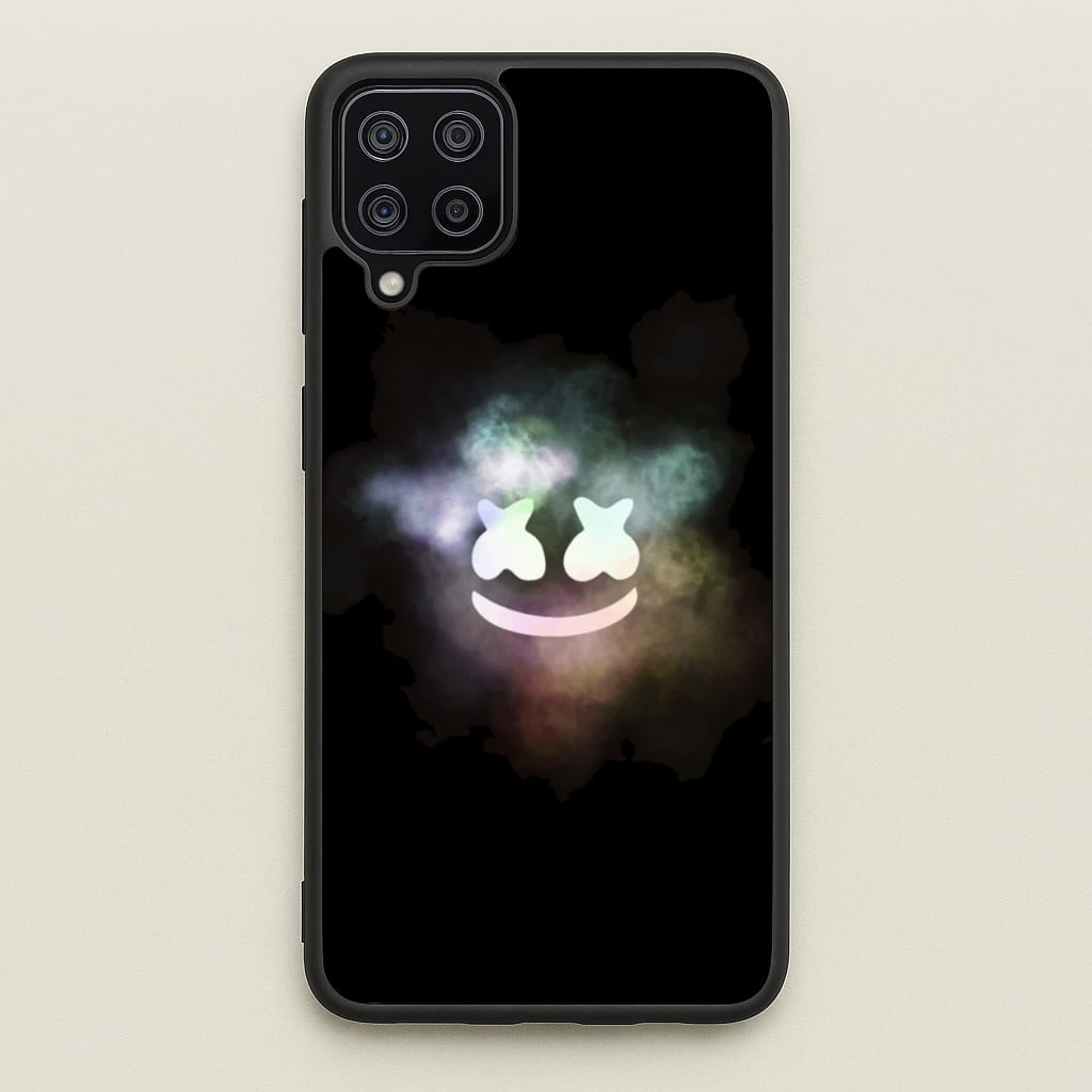 Black White Helmet DJ Smoke - Marshmello Phone Case for Galaxy A12