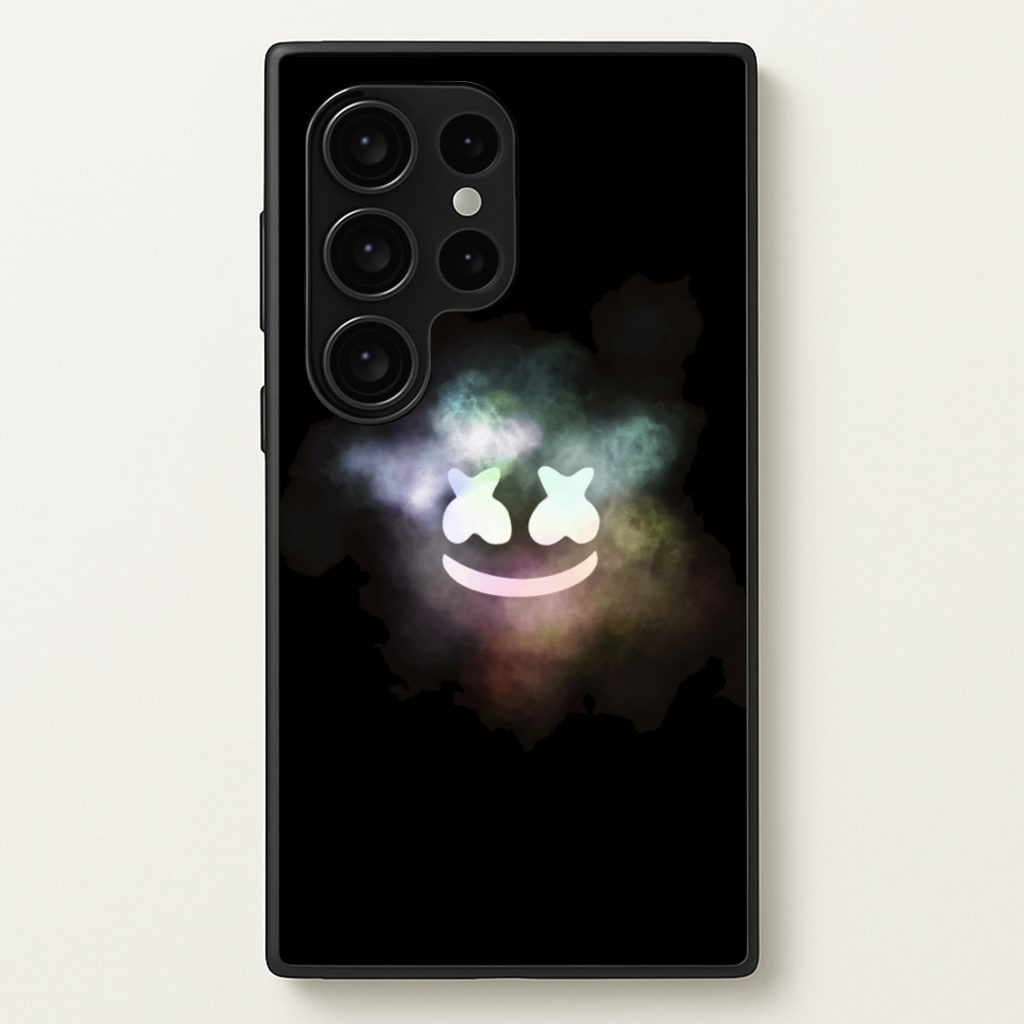Black White Helmet DJ Smoke - Marshmello Phone Case for Galaxy S24 Ultra