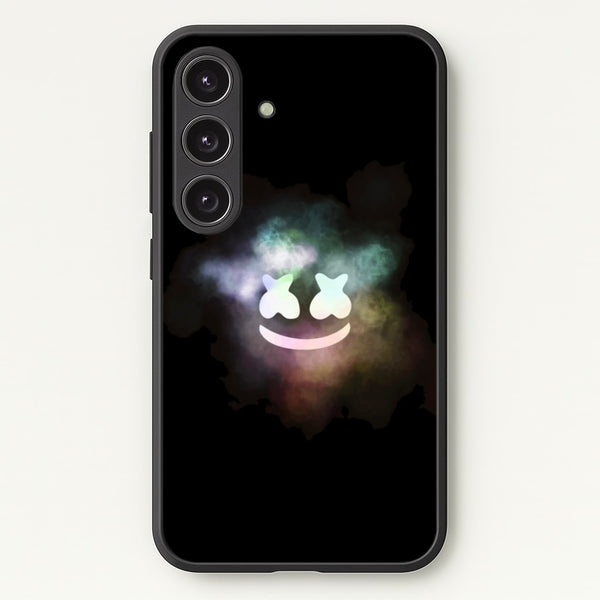 Black White Helmet DJ Smoke - Marshmello Phone Case for Galaxy S24