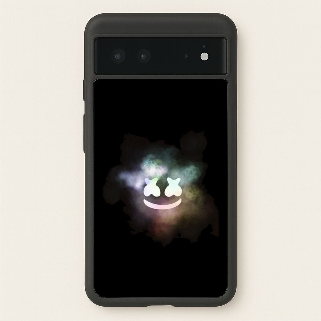 Black White Helmet DJ Smoke - Marshmello Phone Case for Google Pixel 6