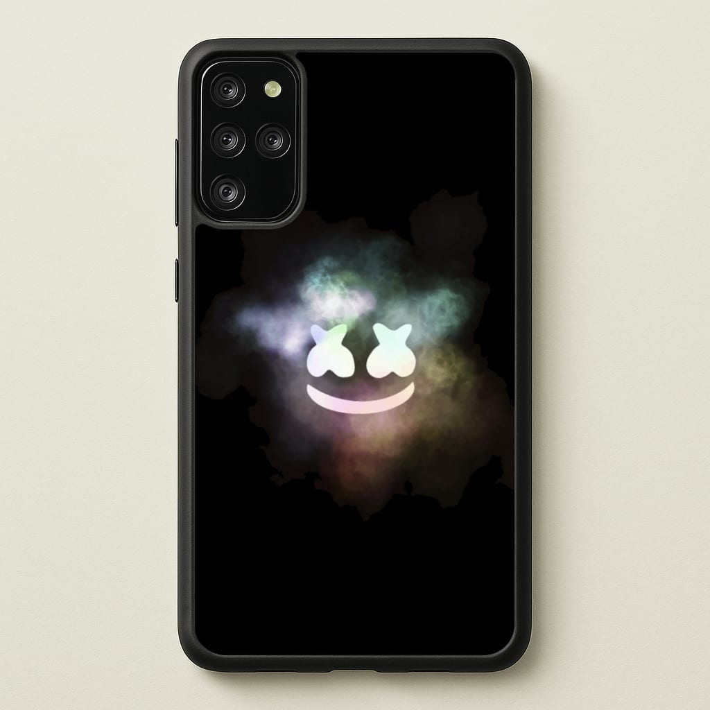 Black White Helmet DJ Smoke - Marshmello Phone Case for Galaxy S20 Plus