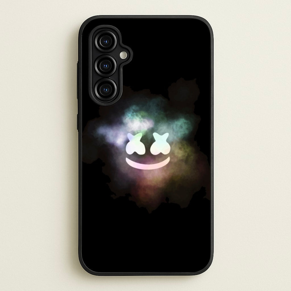 Black White Helmet DJ Smoke - Marshmello Phone Case for Galaxy A54