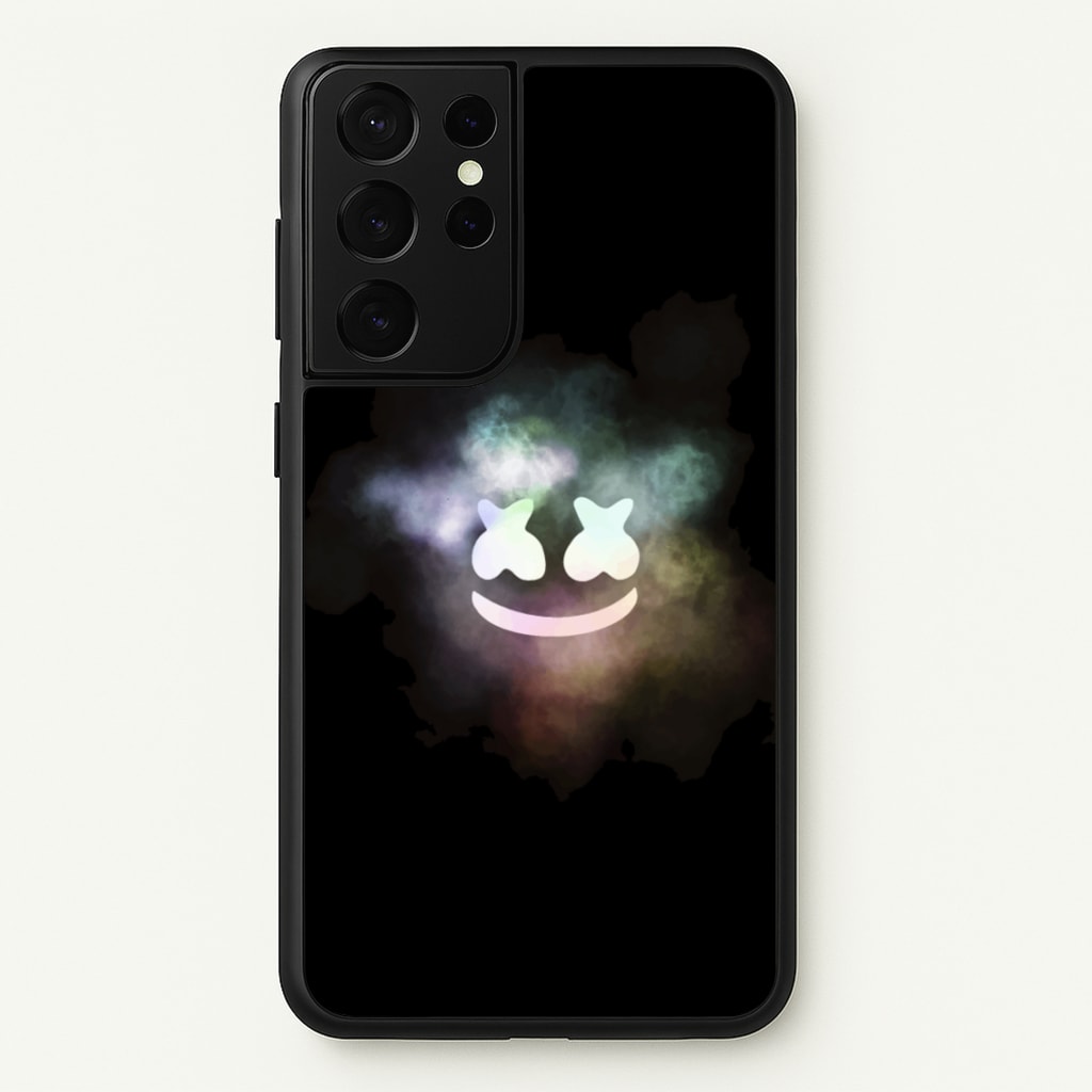 Black White Helmet DJ Smoke - Marshmello Phone Case for Galaxy S21 Ultra