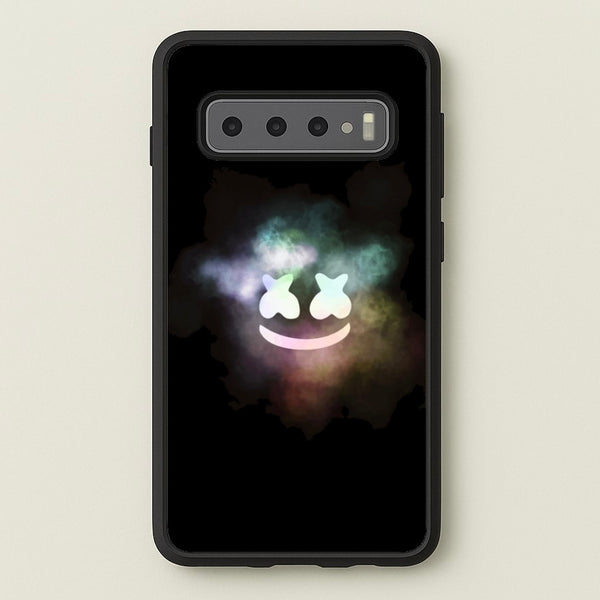 Black White Helmet DJ Smoke - Marshmello Phone Case for Galaxy S10