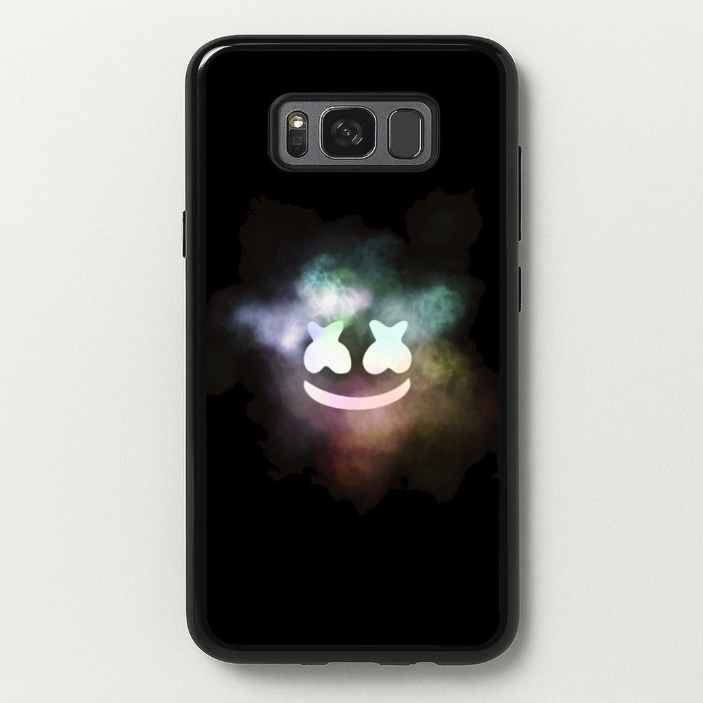 Black White Helmet DJ Smoke - Marshmello Phone Case for Galaxy S8