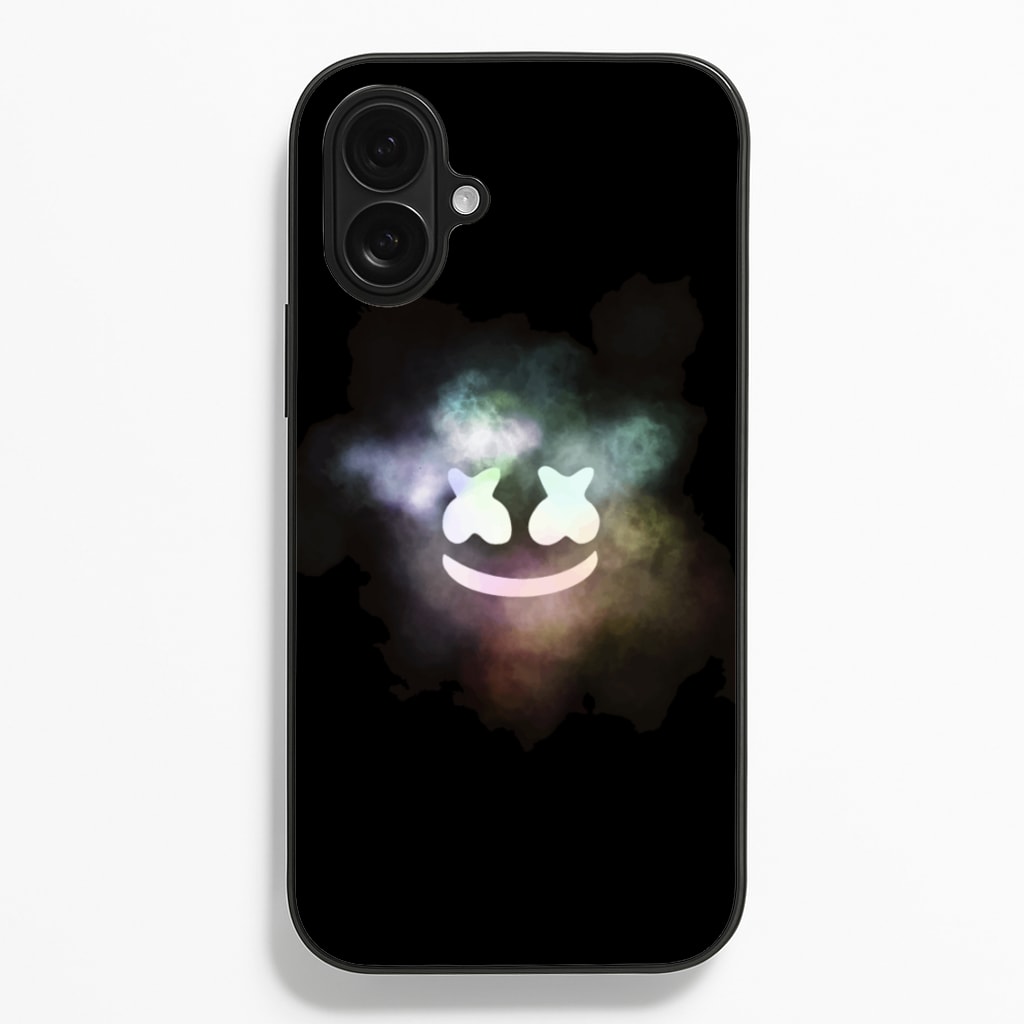 Black White Helmet DJ Smoke - Marshmello Phone Case for iPhone 16 Plus