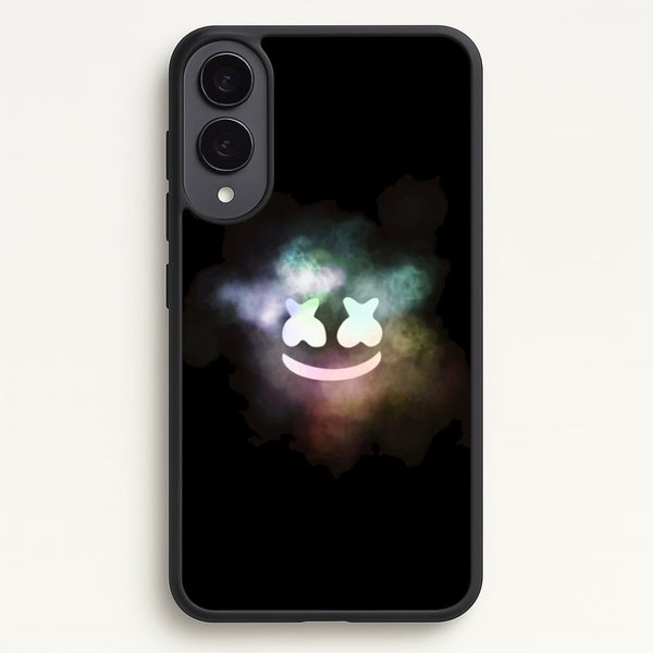 Black White Helmet DJ Smoke - Marshmello Phone Case for Galaxy S25 Edge