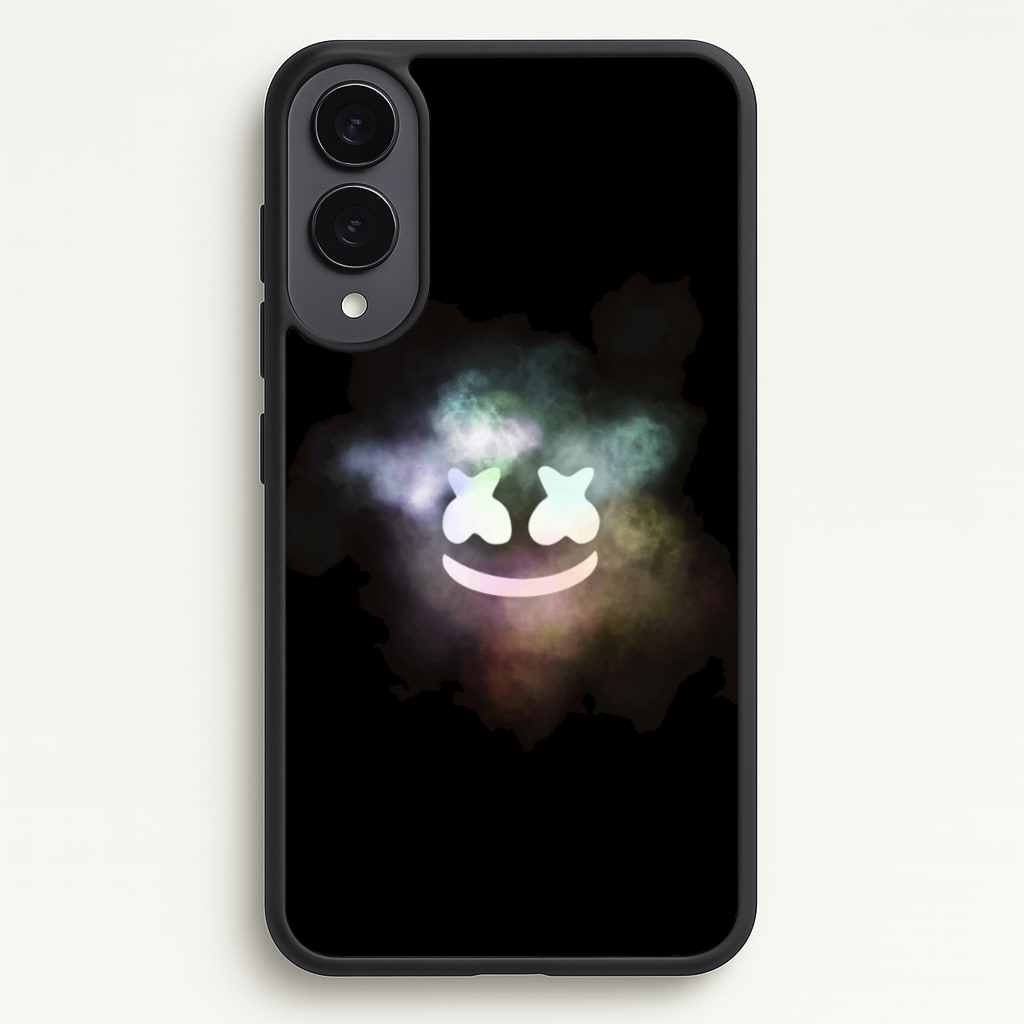Black White Helmet DJ Smoke - Marshmello Phone Case for Galaxy S25 Edge