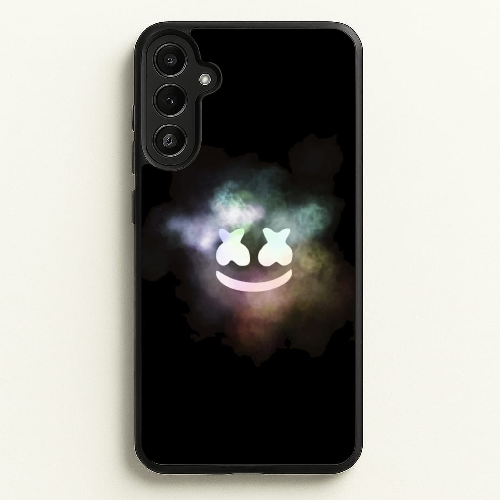 Black White Helmet DJ Smoke - Marshmello Phone Case for Galaxy A34