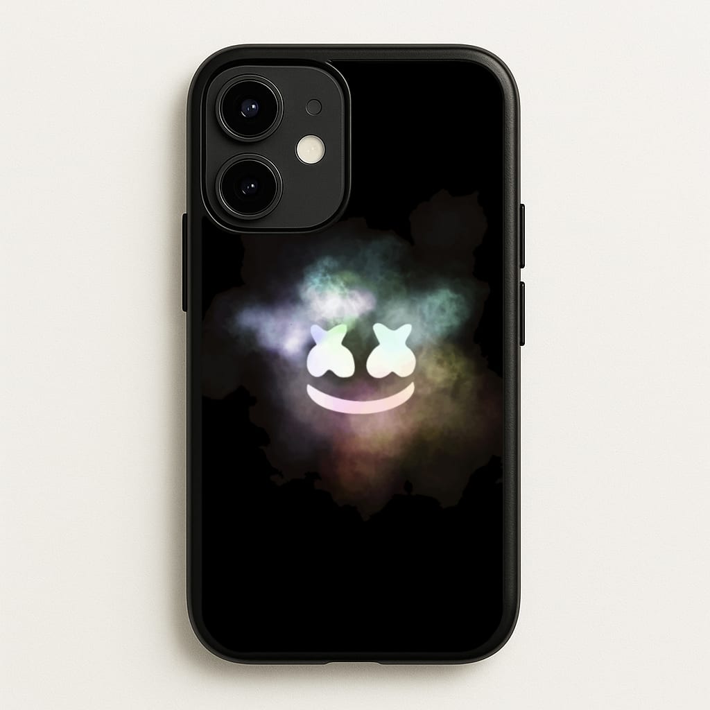 Black White Helmet DJ Smoke - Marshmello Phone Case for iPhone 12 Mini