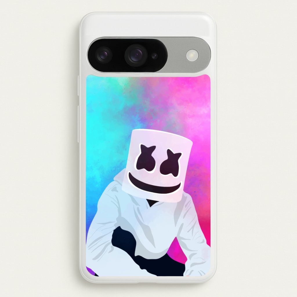 Rainbow White Helmet DJ Phone Case for Google Pixel 10 / 10 Pro
