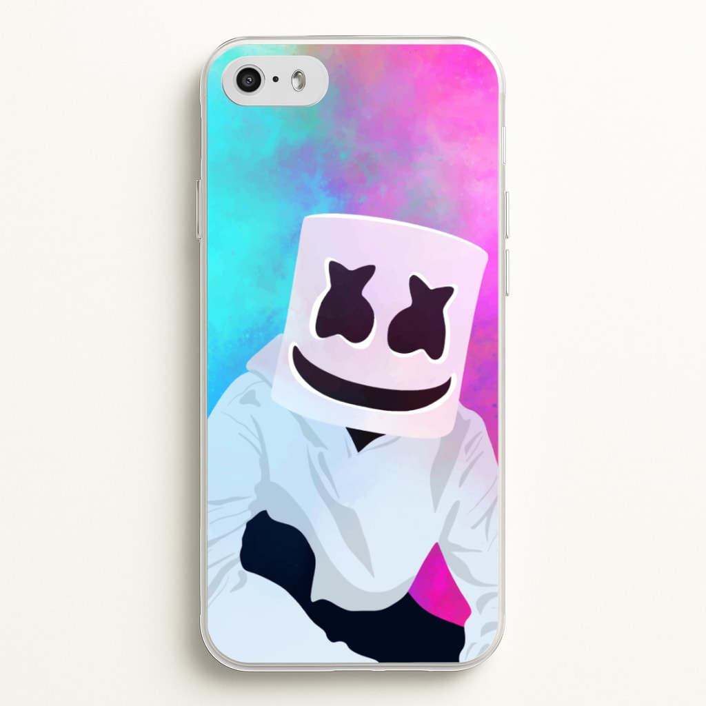 Rainbow White Helmet DJ - Marshmello Phone Case for iPhone 5 / 5s / SE 2016