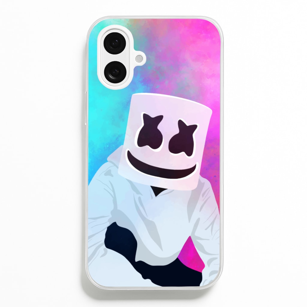 Rainbow White Helmet DJ Phone Case