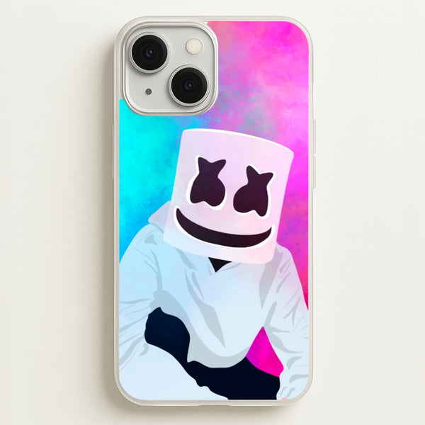Rainbow White Helmet DJ - Marshmello Phone Case for iPhone 13