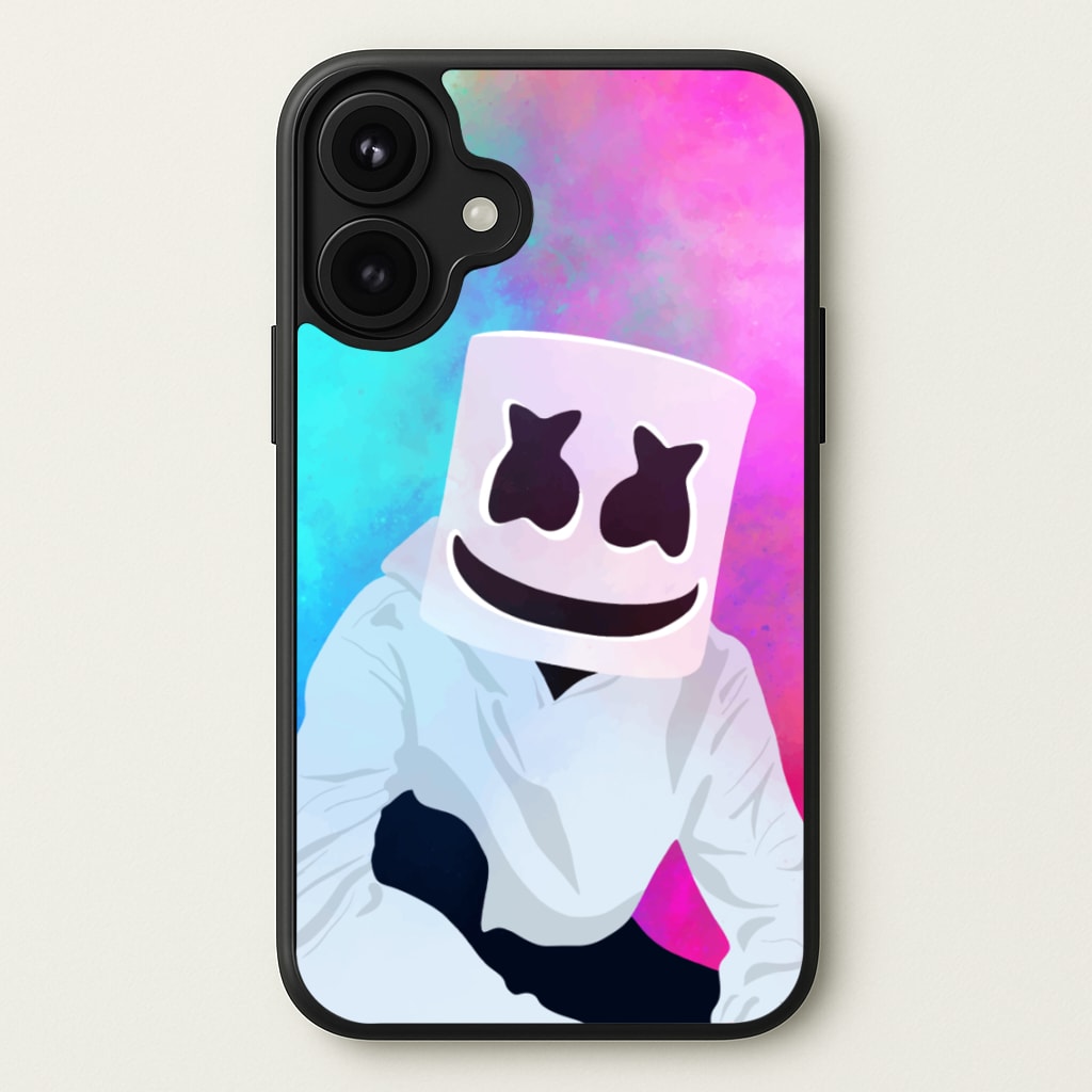 Rainbow White Helmet DJ Phone Case for iPhone 17