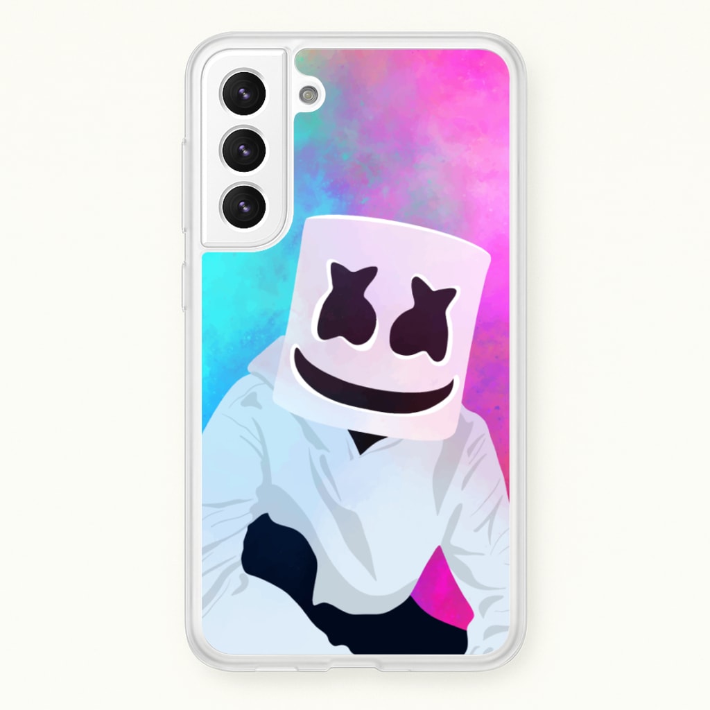 Rainbow White Helmet DJ - Marshmello Phone Case for Galaxy S21 Plus