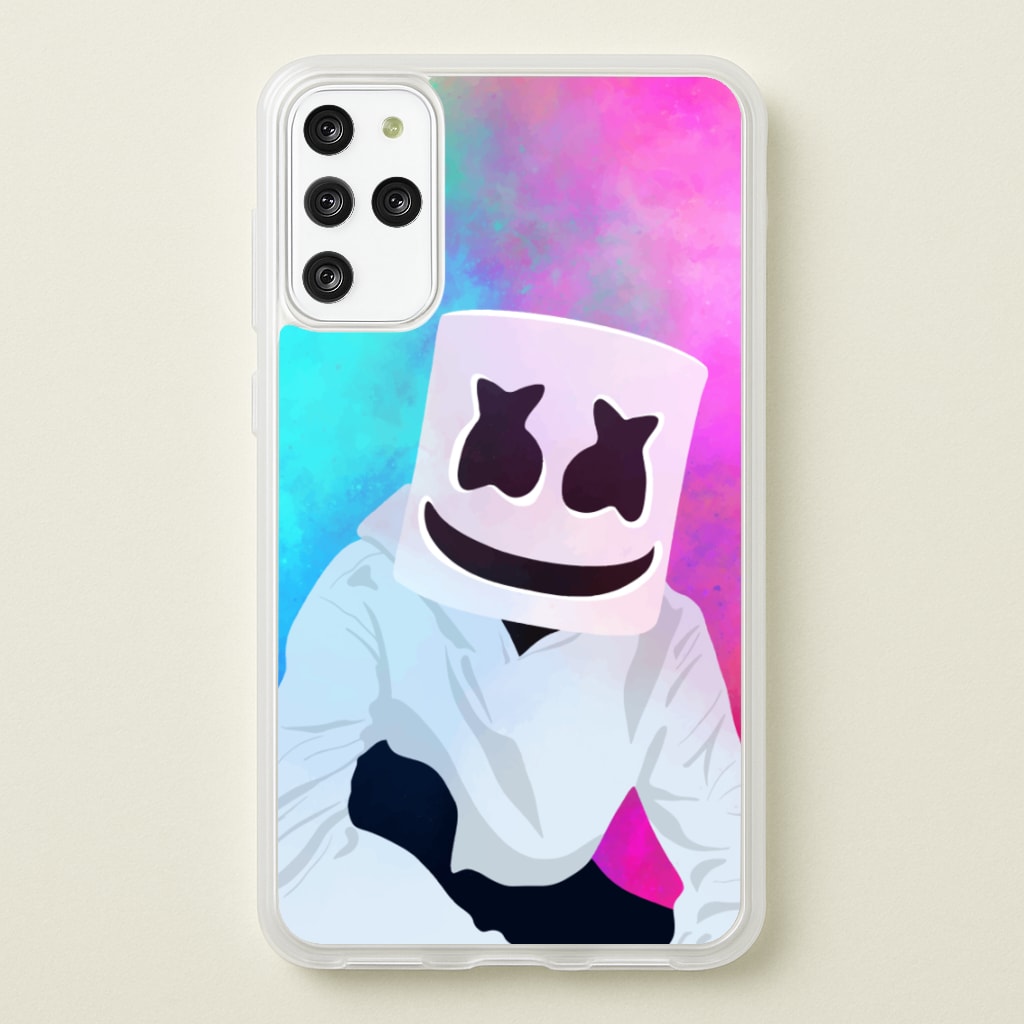 Rainbow White Helmet DJ - Marshmello Phone Case for Galaxy S20 Plus