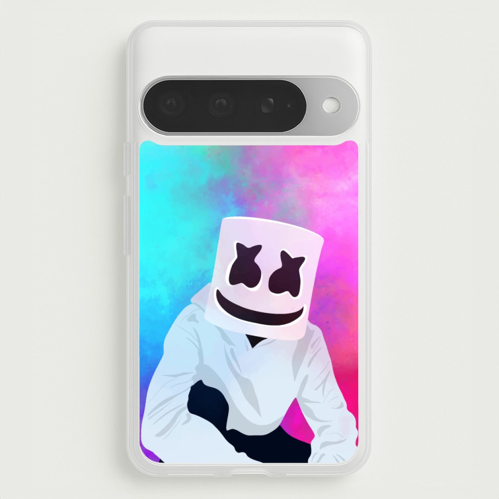 Rainbow White Helmet DJ Phone Case for Google Pixel 10 Pro XL