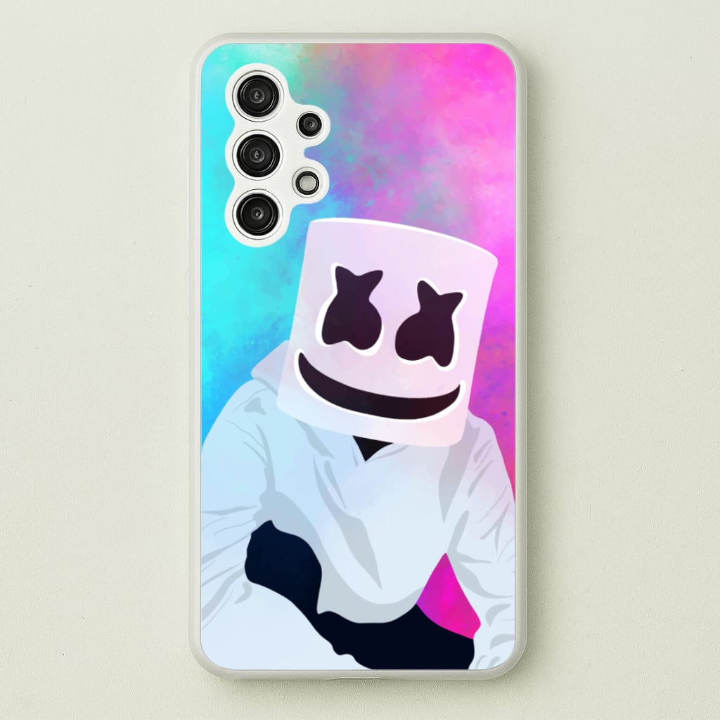 Rainbow White Helmet DJ - Marshmello Phone Case for Galaxy A13