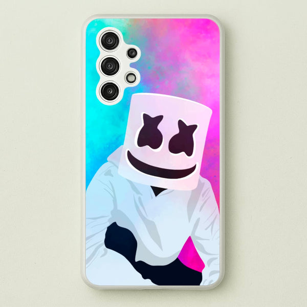Rainbow White Helmet DJ - Marshmello Phone Case for Galaxy A13