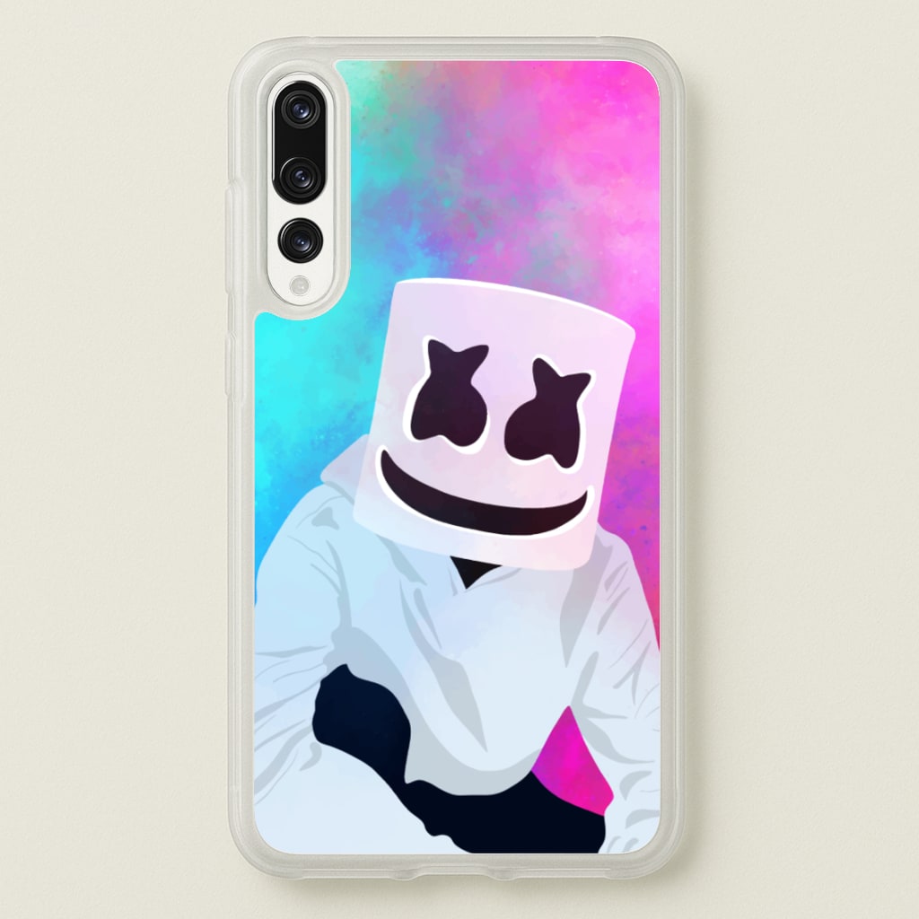 Rainbow White Helmet DJ - Marshmello Phone Case for Huawei P20 Pro