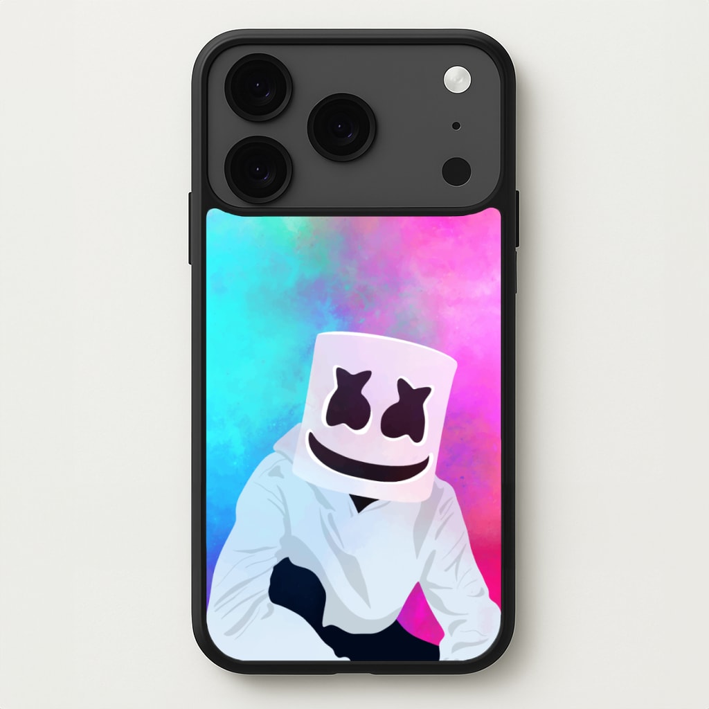 Rainbow White Helmet DJ Phone Case for iPhone 17 Pro Max
