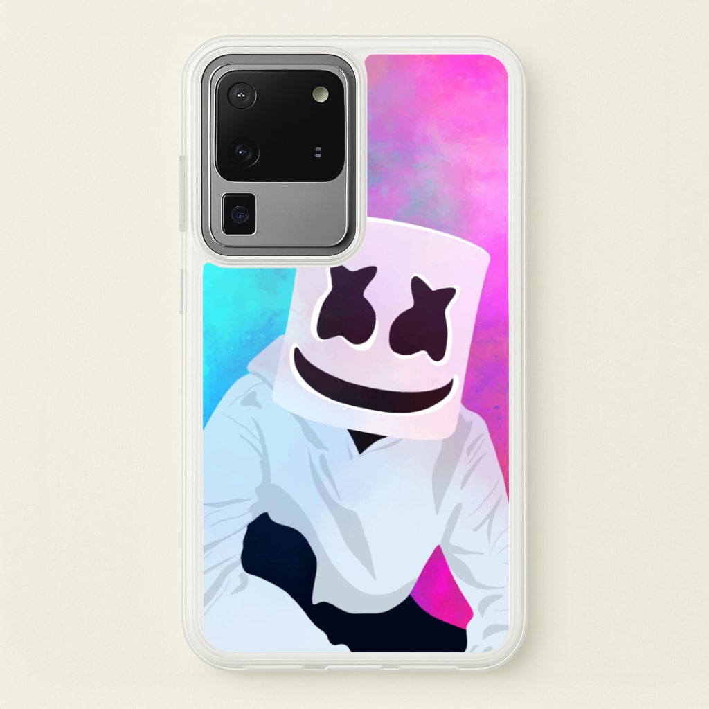 Rainbow White Helmet DJ - Marshmello Phone Case for Galaxy S20 Ultra