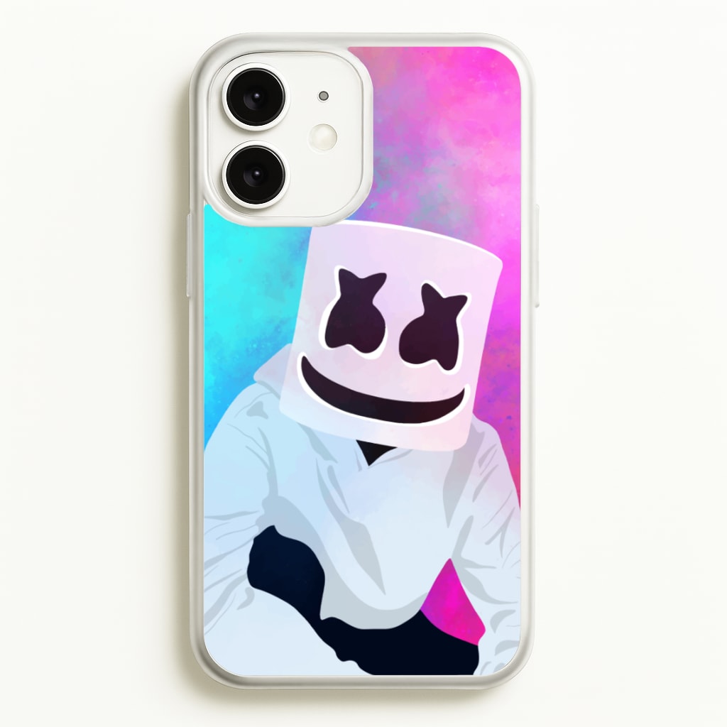 Rainbow White Helmet DJ - Marshmello Phone Case for iPhone 11