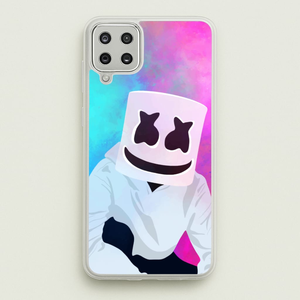 Rainbow White Helmet DJ - Marshmello Phone Case for Galaxy A12