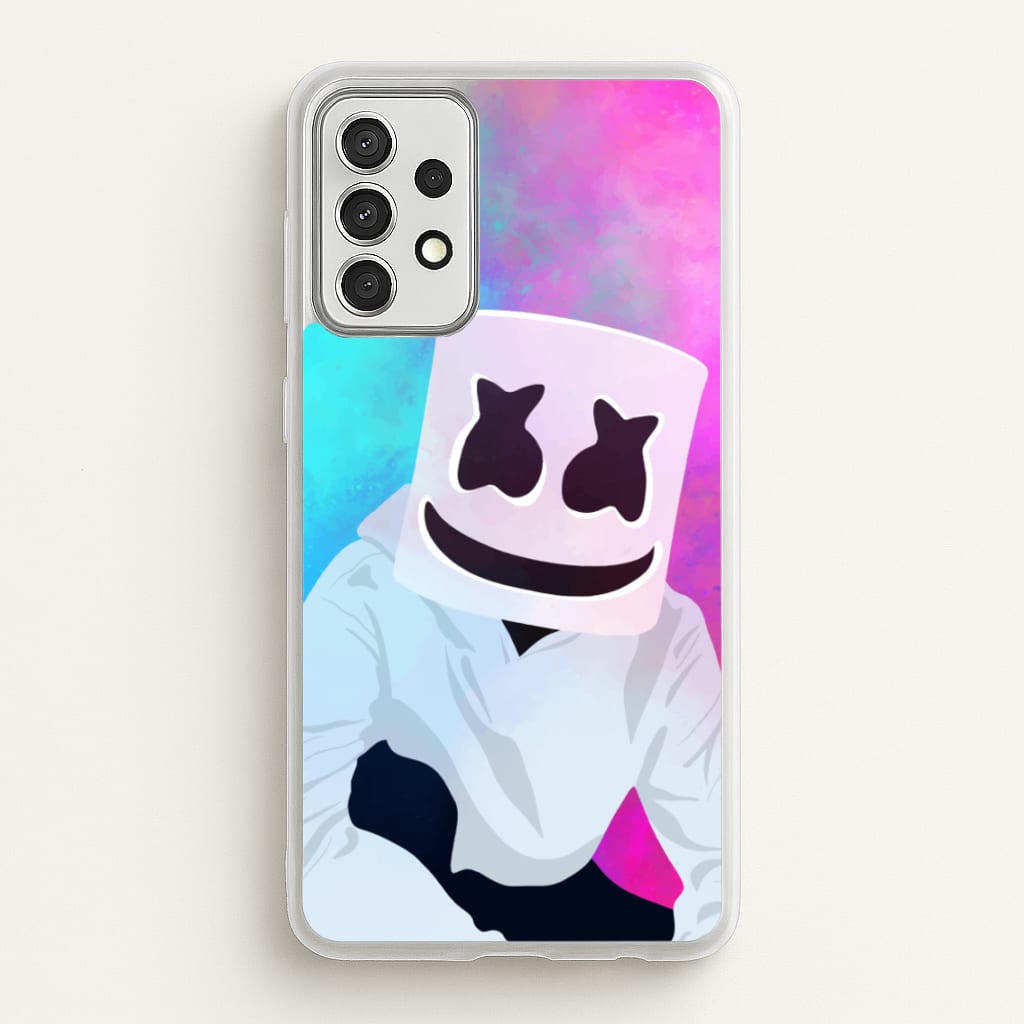 Rainbow White Helmet DJ - Marshmello Phone Case for Galaxy A52 / A52s