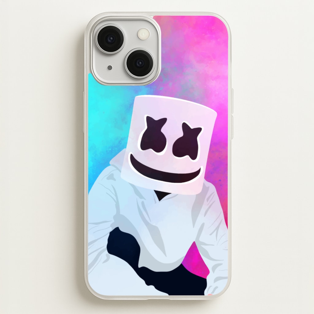 Rainbow White Helmet DJ - Marshmello Phone Case for iPhone 13 Mini