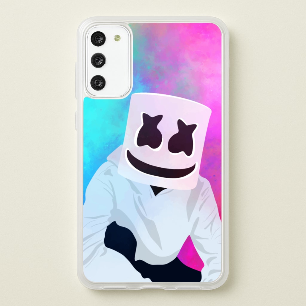 Rainbow White Helmet DJ - Marshmello Phone Case for Galaxy A41