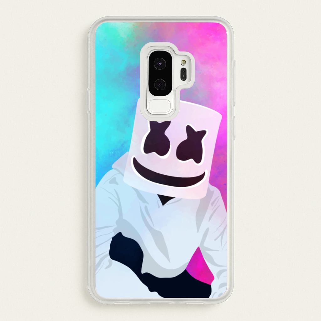 Rainbow White Helmet DJ - Marshmello Phone Case for Galaxy S9 Plus
