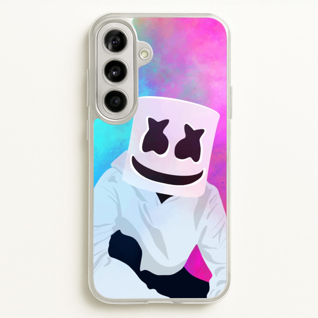 Rainbow White Helmet DJ - Marshmello Phone Case for Galaxy A56