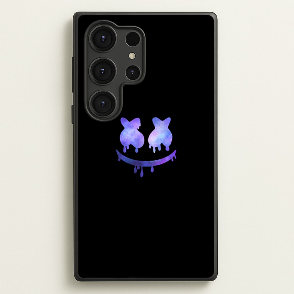 Dripping Features - White Helmet DJ - Marshmello Phone Case for Galaxy S25 Ultra