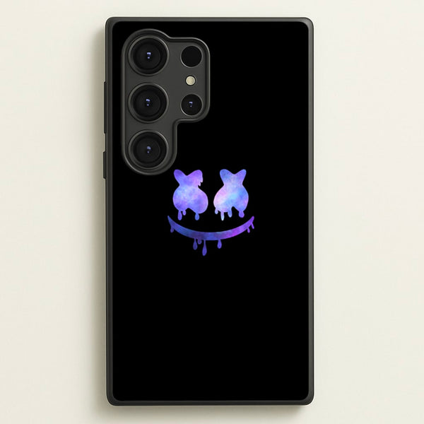 Dripping Features - White Helmet DJ - Marshmello Phone Case for Galaxy S25 Ultra