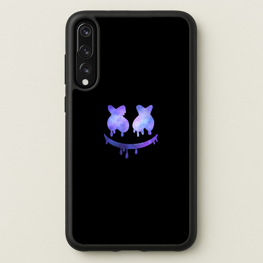 Dripping Features - White Helmet DJ - Marshmello Phone Case for Huawei P20 Pro