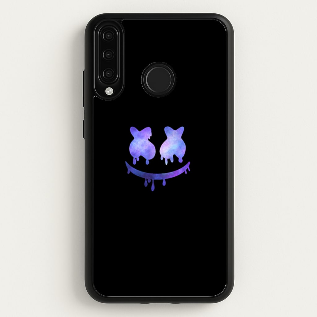 Dripping Features - White Helmet DJ - Marshmello Phone Case for Huawei P30 Lite