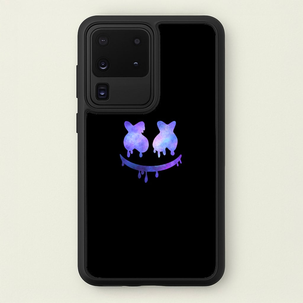 Dripping Features - White Helmet DJ - Marshmello Phone Case for Galaxy S20 Ultra