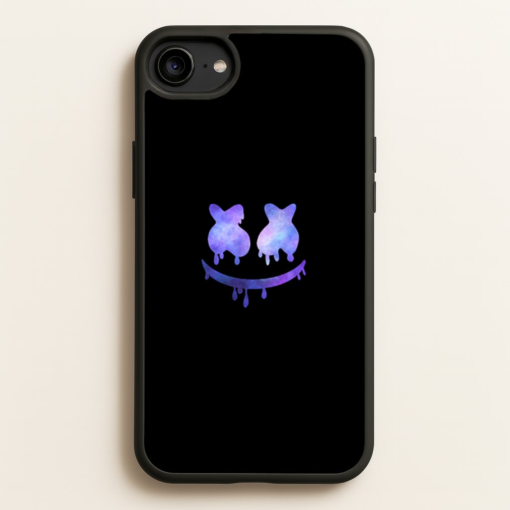 Dripping Features - White Helmet DJ - Marshmello Phone Case for iPhone 6 / 7 / 8 / SE