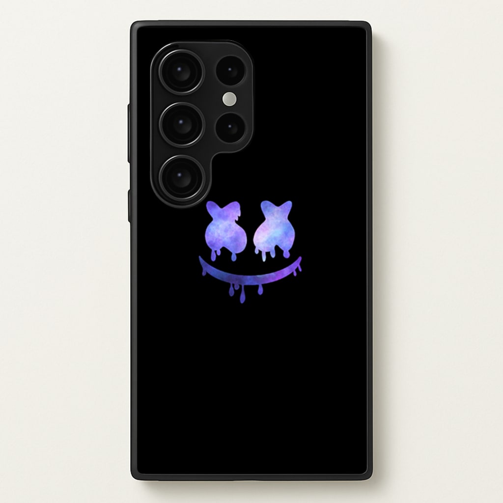 Dripping Features - White Helmet DJ - Marshmello Phone Case for Galaxy S24 Ultra