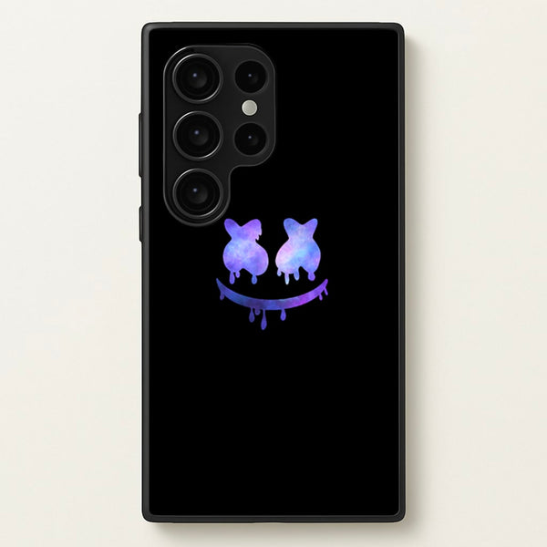 Dripping Features - White Helmet DJ - Marshmello Phone Case for Galaxy S24 Ultra