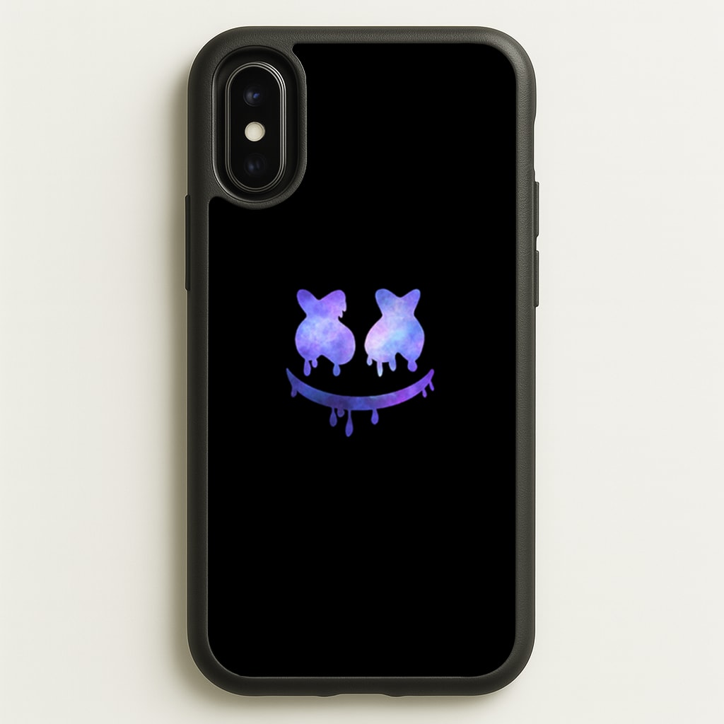 Dripping Features - White Helmet DJ - Marshmello Phone Case for iPhone X / XS