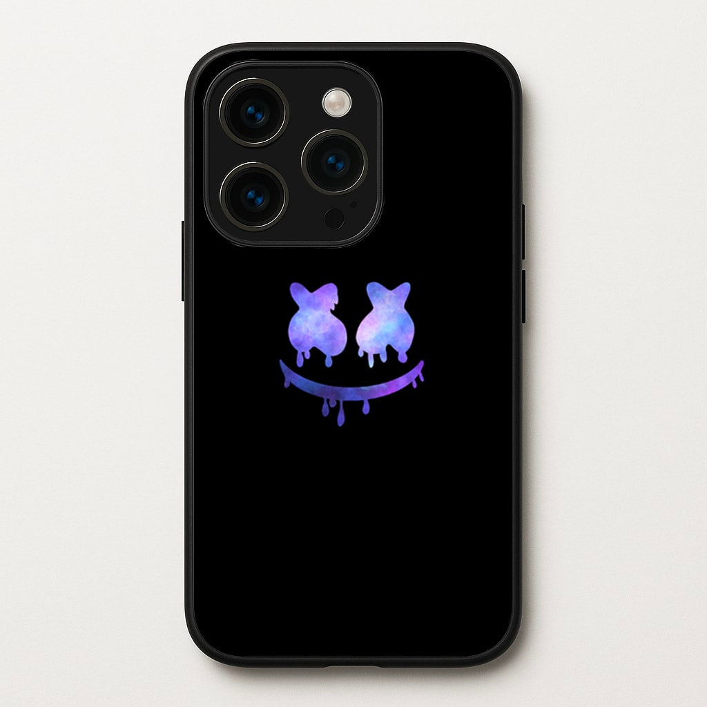 Dripping Features - White Helmet DJ - Marshmello Phone Case for iPhone 14 Pro