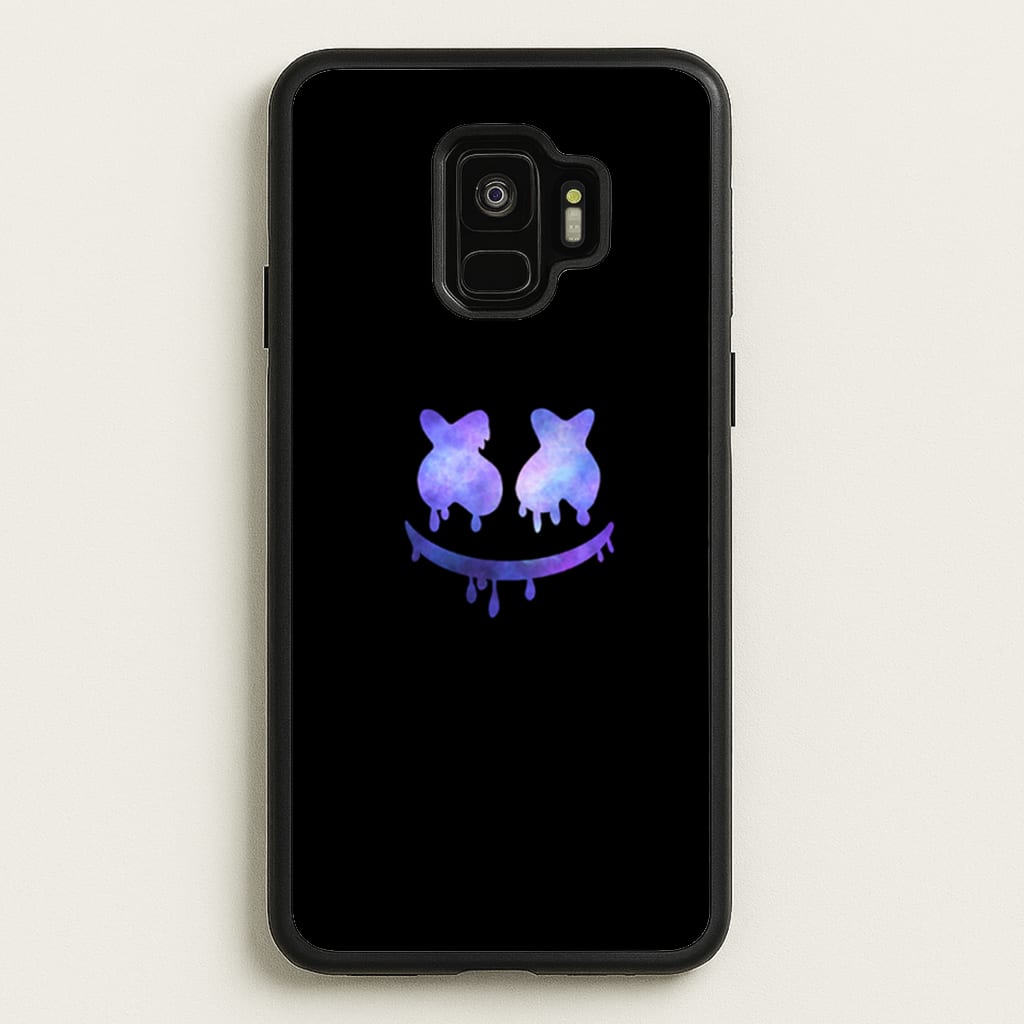 Dripping Features - White Helmet DJ - Marshmello Phone Case for Galaxy S9