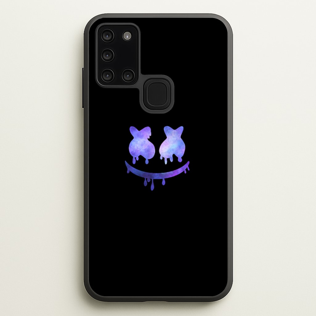 Dripping Features - White Helmet DJ - Marshmello Phone Case for Galaxy A21s