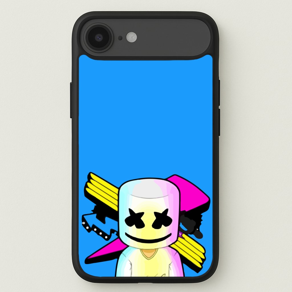 Neon Logo White Helmet DJ Phone Case for iPhone 17 Air