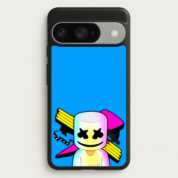 Neon Logo White Helmet DJ Phone Case for Google Pixel 10 / 10 Pro